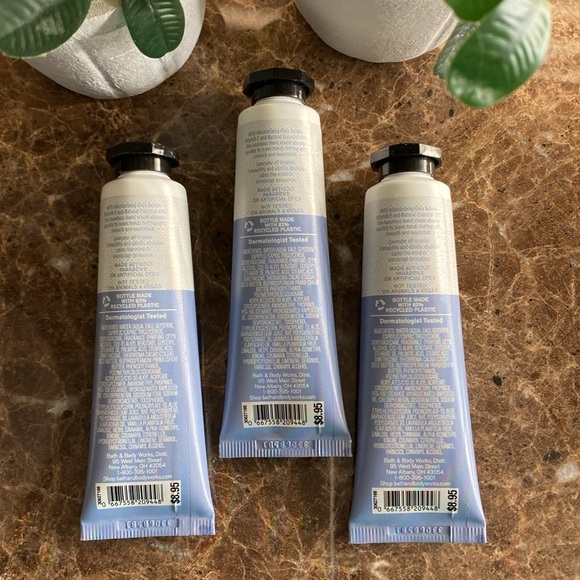 Set of 3 Lavender+Vanilla Bath & Body Works, 1-fl oz Hand Cream NWT Never Tested - Picture 3 of 3